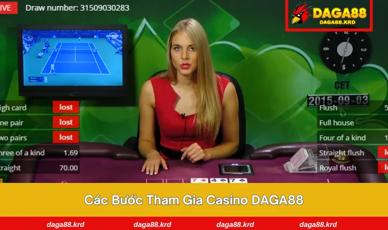 Casino DAGA88 3 Hướng dẫn nạp tiền và bắt đầu tham gia casino tại DAGA88